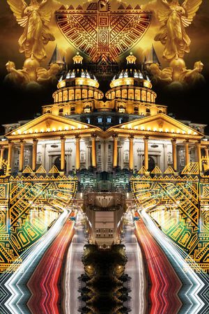 对称印花华亿平台图片