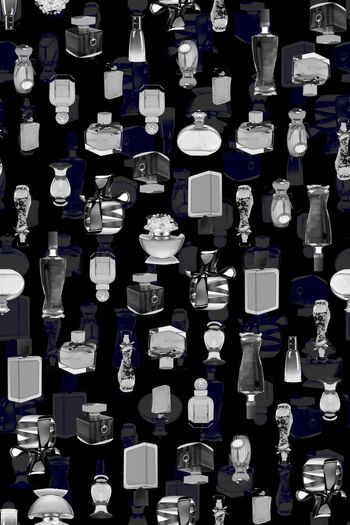 371009-WT414欧美大牌风香水瓶乱花排列