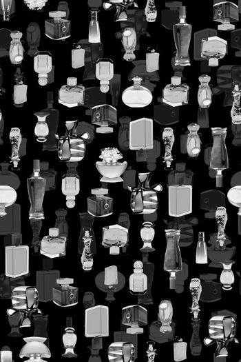 371012-WT414欧美大牌风香水瓶乱花排列