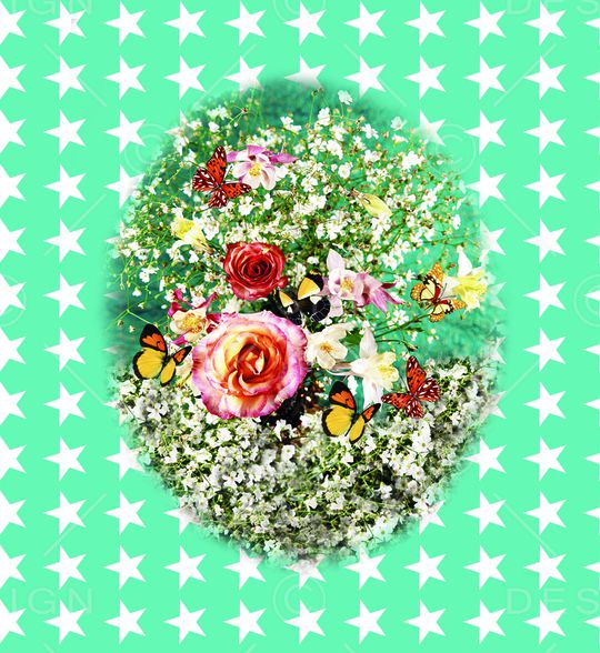 花卉印花华亿平台图片