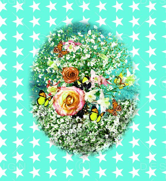 花卉印花华亿平台图片