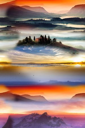 抽象印花华亿平台图片