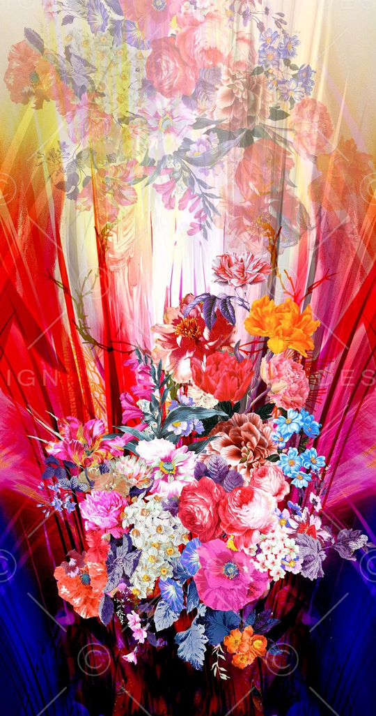 数码韩国风印花华亿平台图片