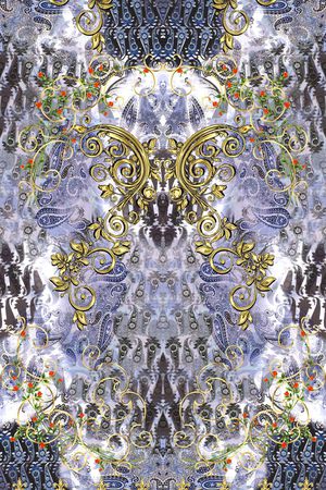 花纹印花华亿平台图片