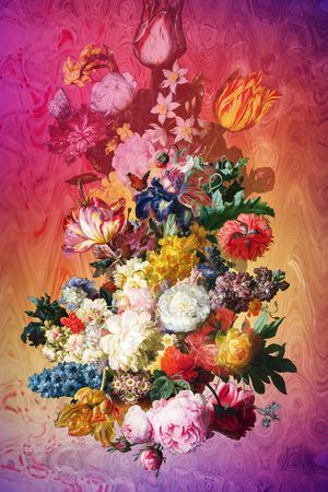 复古印花华亿平台图片