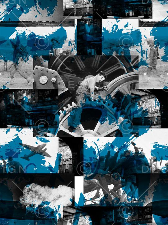 复古印花华亿平台图片