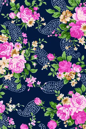 玫瑰花印花华亿平台图片