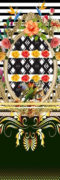 长方丝巾印花华亿平台图片