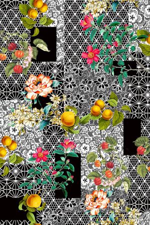 蕾丝印花华亿平台图片