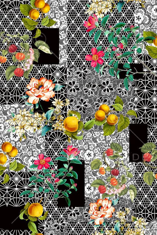 蕾丝印花华亿平台图片