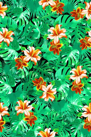 371242-热带风情花样纹