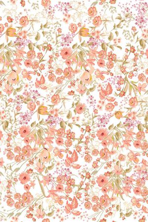 花卉组合印花华亿平台图片