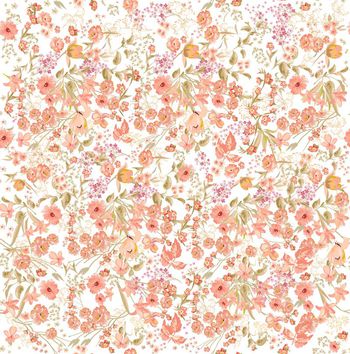 花卉组合印花华亿平台图片