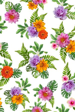 田园风印花华亿平台图片