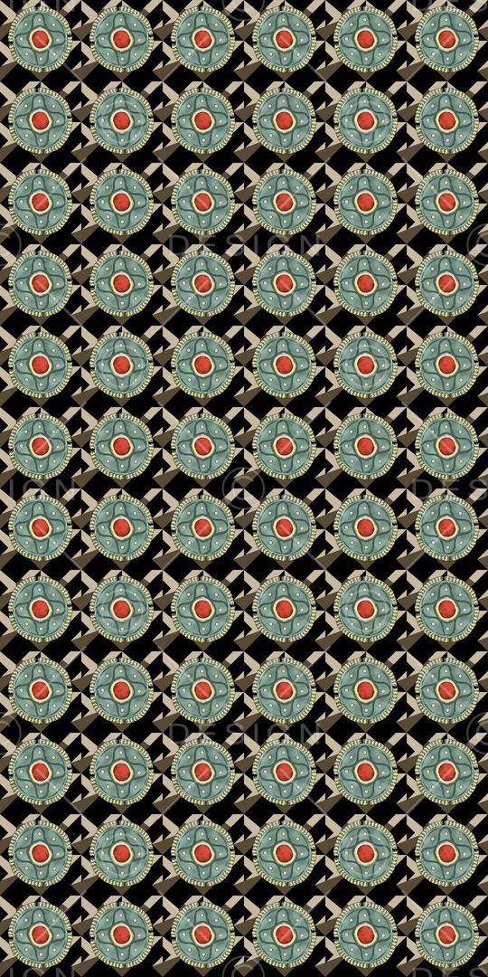 复古印花华亿平台图片