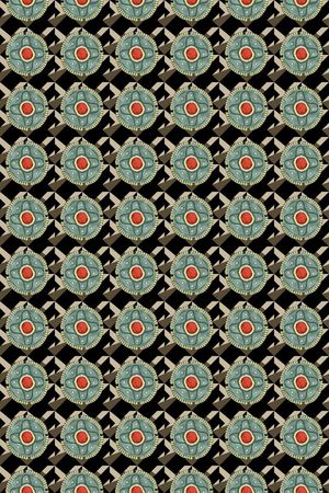 复古印花华亿平台图片