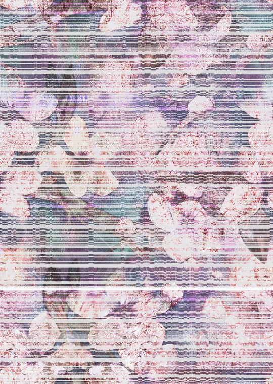 模糊花印花华亿平台图片