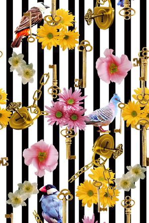 长方丝巾印花华亿平台图片