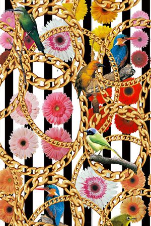 长方丝巾印花华亿平台图片