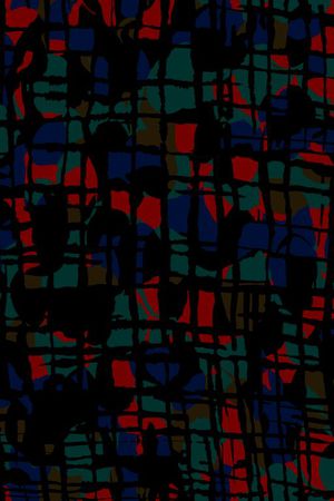 几何格子印花华亿平台图片