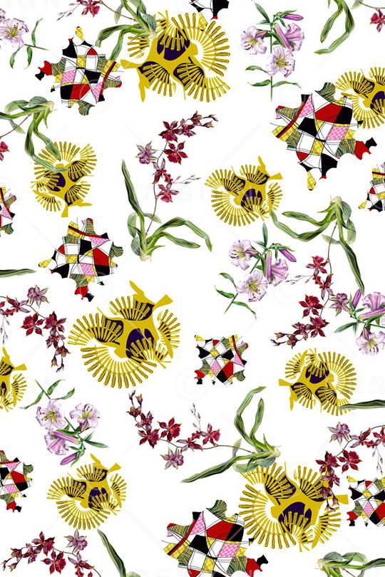 几何印花华亿平台图片