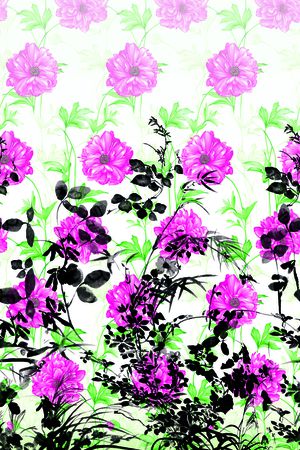 中国风印花华亿平台图片