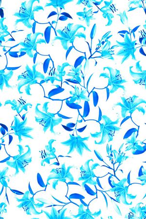 百合花印花华亿平台图片