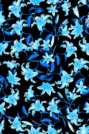 371456-热带风情百合纹