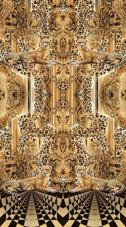 豹纹印花华亿平台图片