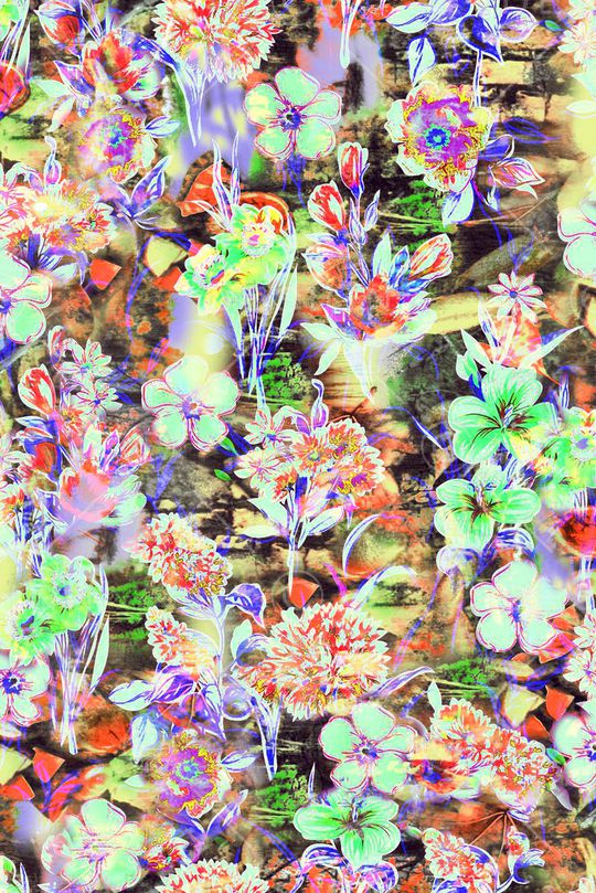 风景 抽象 花卉印花华亿平台图片