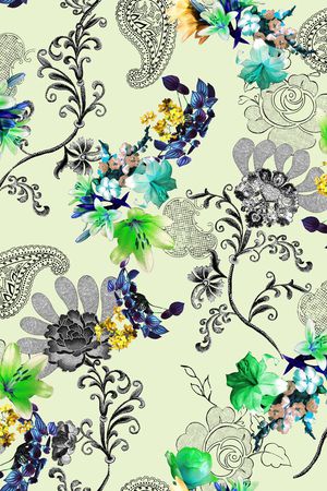 欧式纹印花华亿平台图片