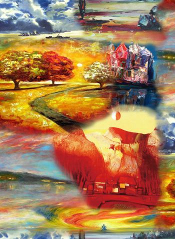 油画印花华亿平台图片