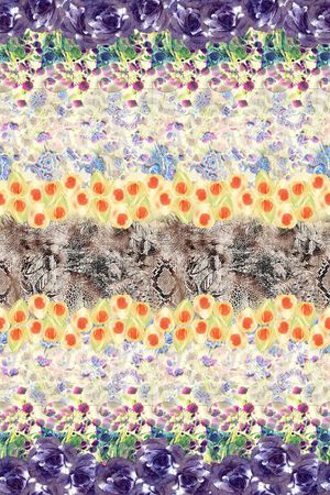 田园风印花华亿平台图片