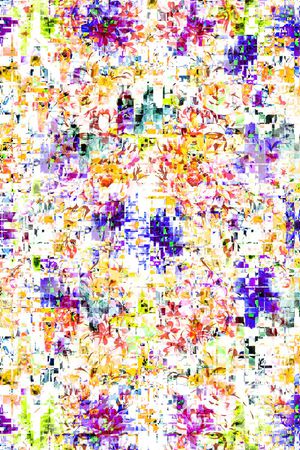 碎片几何印花华亿平台图片