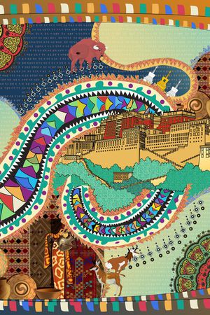 民族风印花华亿平台图片