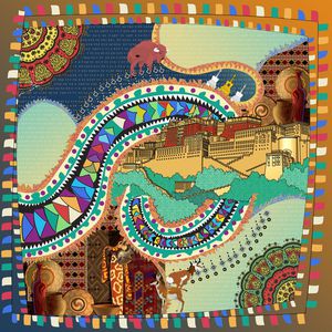 民族风印花华亿平台图片