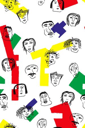 抽象印花华亿平台图片