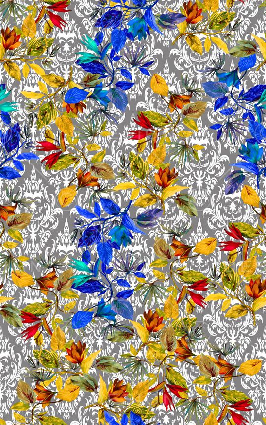 巴洛克印花华亿平台图片