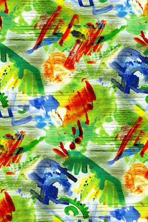 炫彩油画水彩画印花华亿平台图片