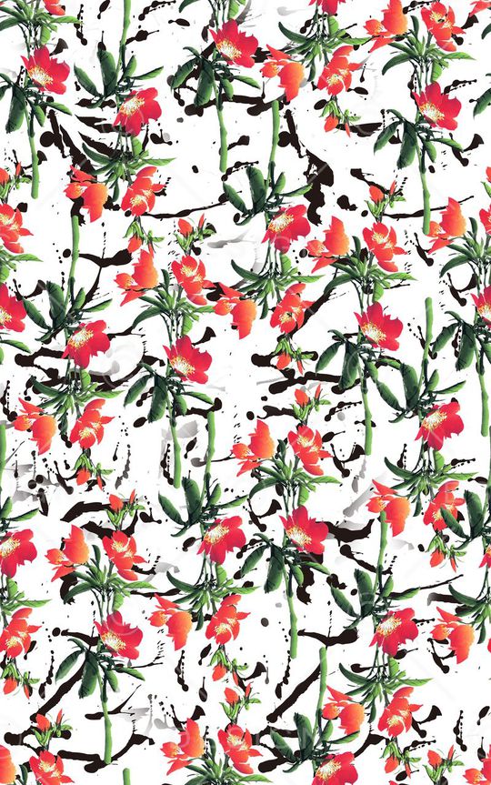 清新印花华亿平台图片