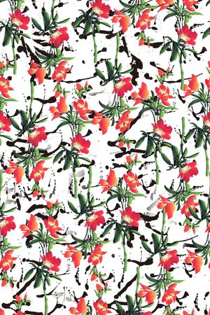 清新印花华亿平台图片