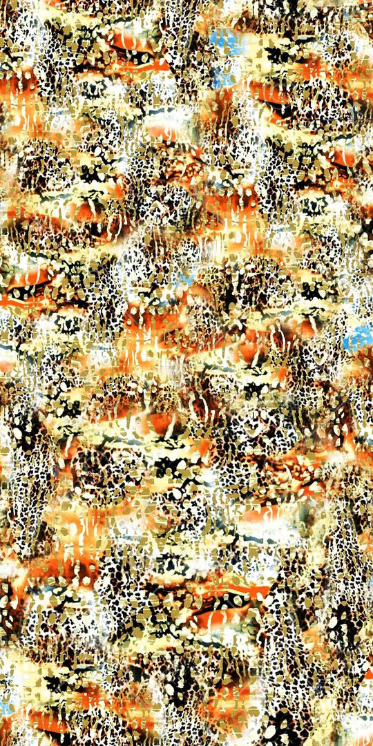 豹纹印花华亿平台图片