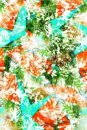 热带风情印花华亿平台图片