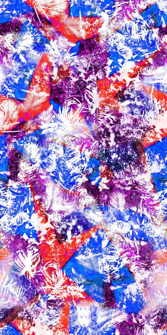 热带雨林印花华亿平台图片