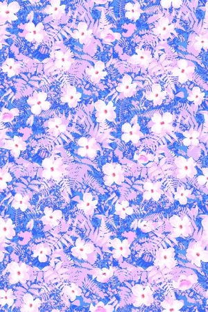 热带植物印花华亿平台图片