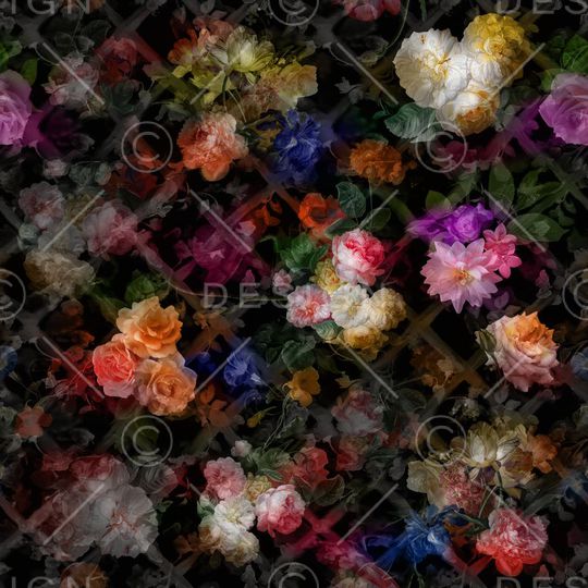 花卉印花华亿平台图片