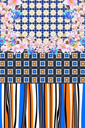 复古印花华亿平台图片