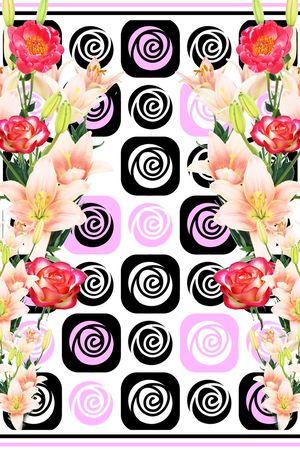 几何印花华亿平台图片