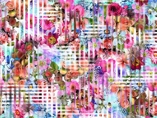 鲜花印花华亿平台图片