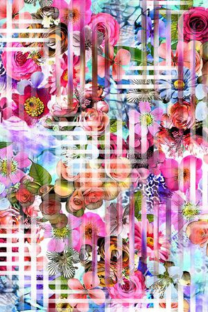 鲜花印花华亿平台图片